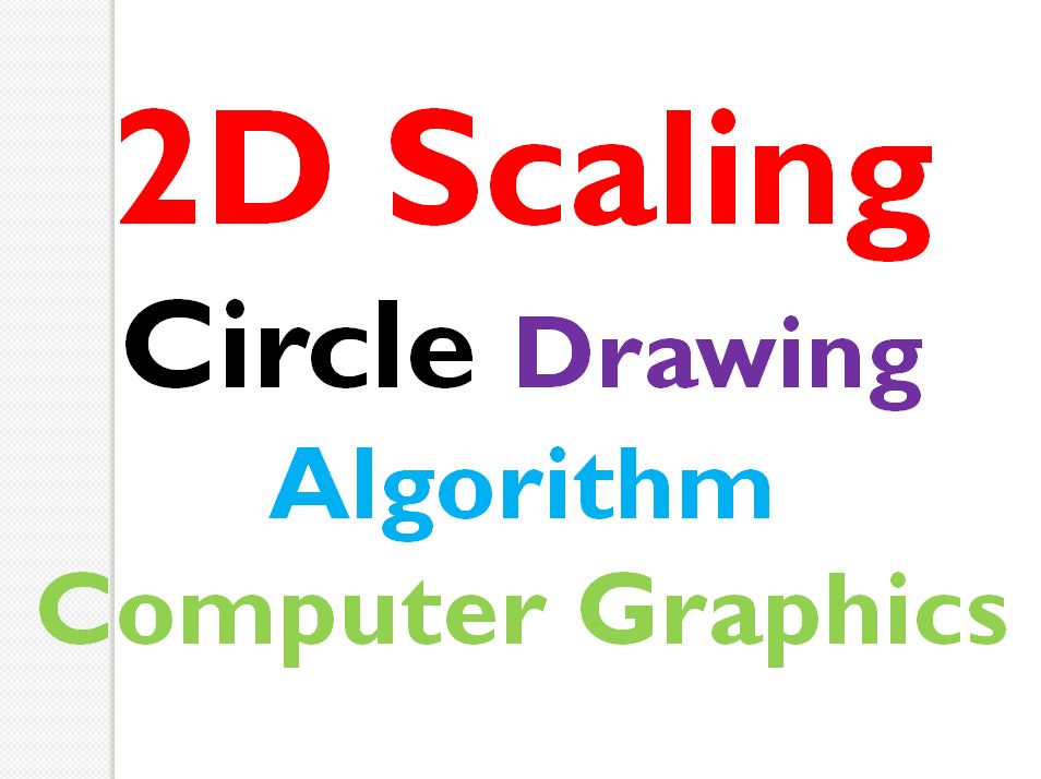 2D Scaling using python in Computer Graphics
