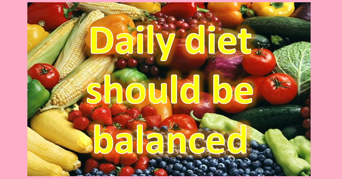 A stroke patient should have a balanced daily diet