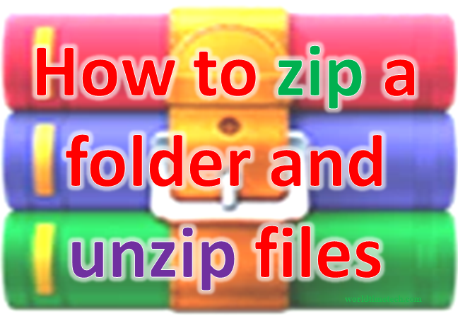 How to zip a folder and unzip files on Windows