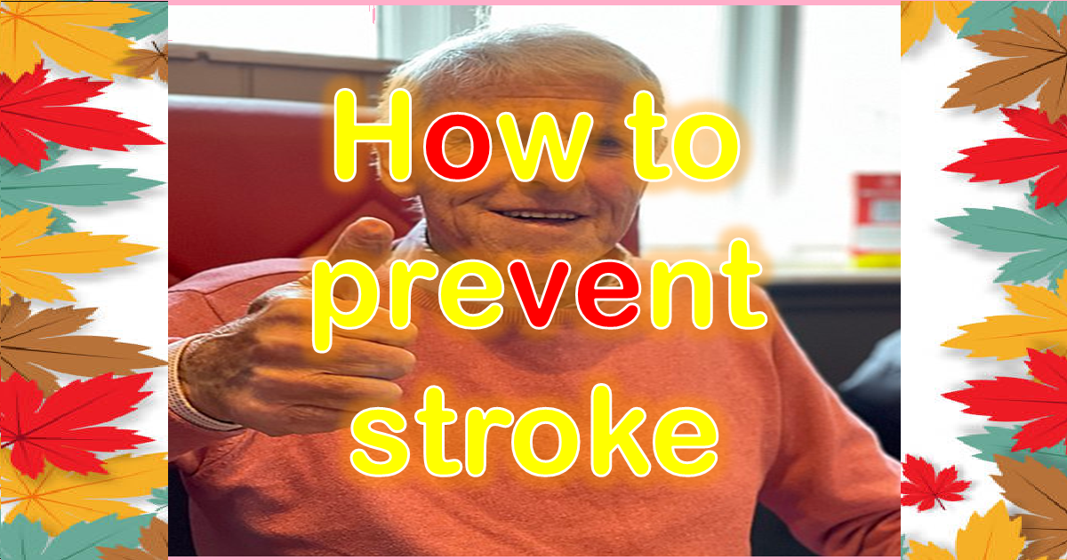 A few words how to prevent stroke
