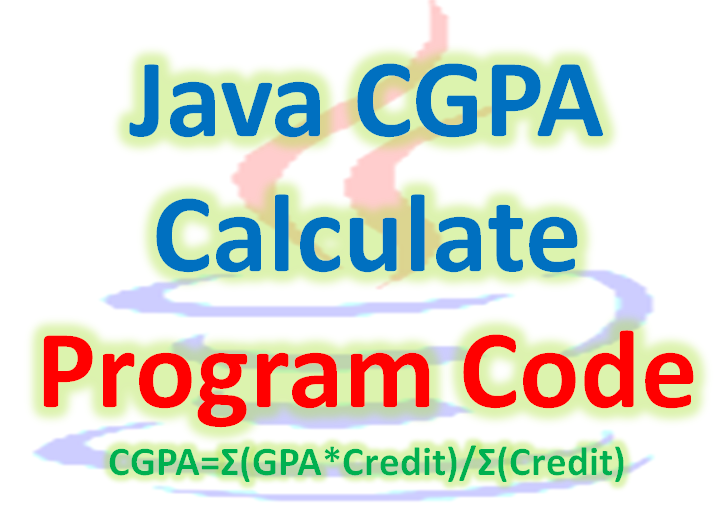 How to calculate CGPA in Java using array