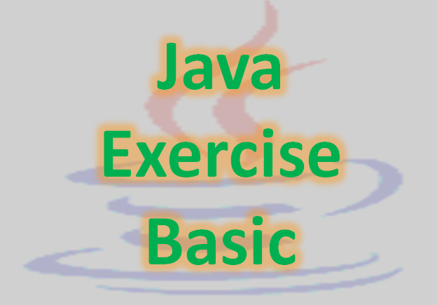 Java Exercises With Solutions