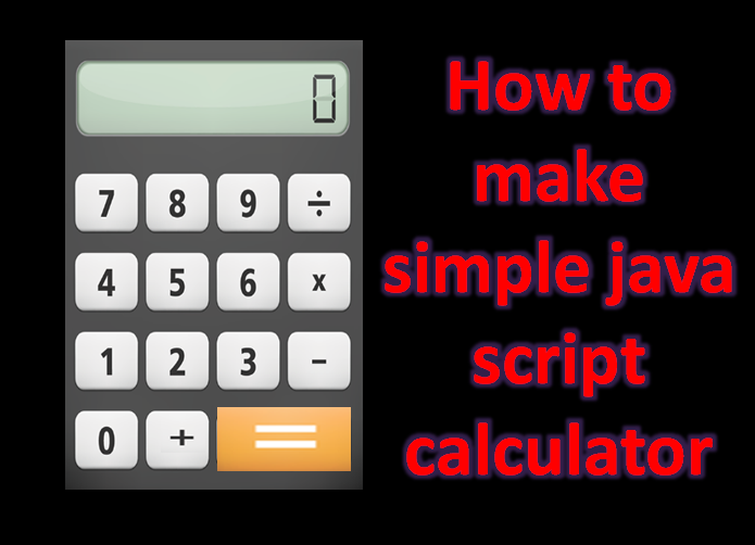 How to make simple javascript calculator