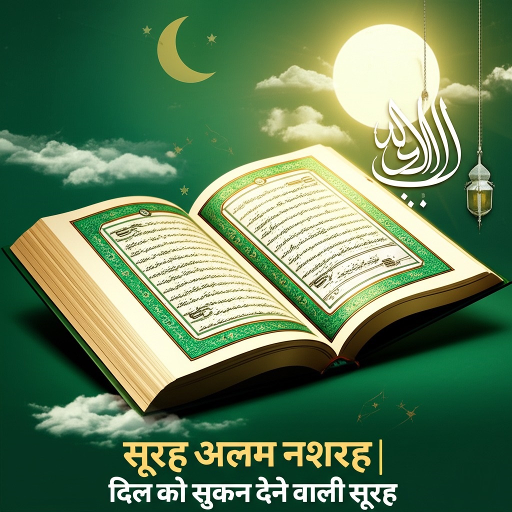 सूरह अलम नशरह / सूरह अल-इनशिराह हिंदी में अर्थ, तिलावत और तफ्सीर