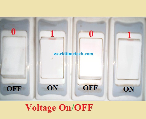 binary voltage on off