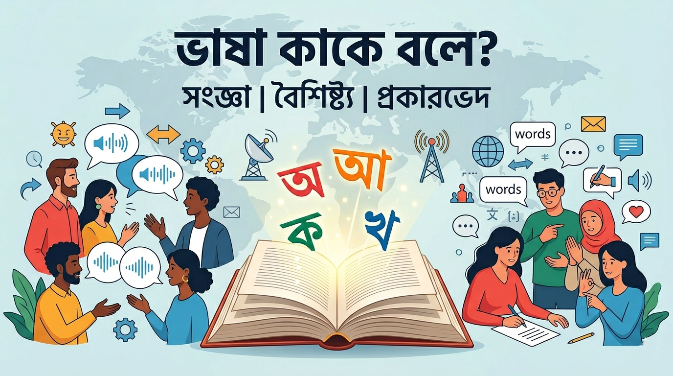 ভাষা কাকে বলে? ভাষার সংজ্ঞা, বৈশিষ্ট্য, প্রকারভেদ ও গুরুত্ব